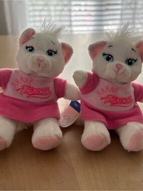 BUILD-a-BEAR. Pair of 2007 Mcdonald’s Princess Kitty Plush Toys. Fast Shipping.